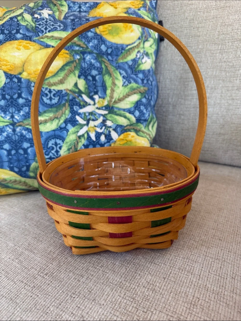 Longaberger 1999 Easter Basket with plastic insert